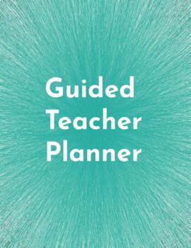 Preview of Editable 12 Month Guided Teacher Planner (Google Slides)