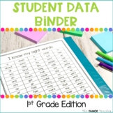 Editable 1st Grade Student Data Binder Notebook