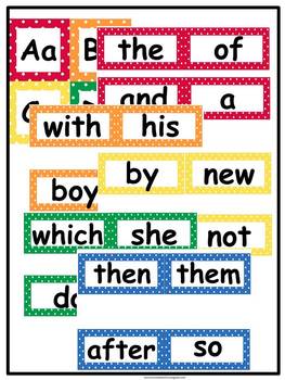 First Grade Word Wall: Editable by Mrs Wheeler | TpT