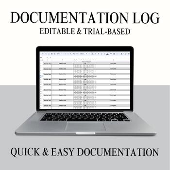 Preview of Editable 20 Trials Documentation Log