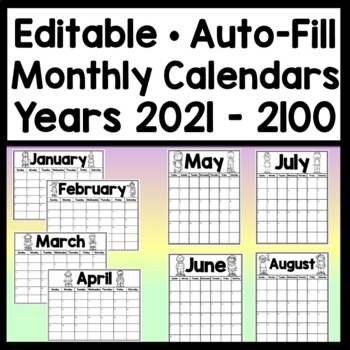 editable printable monthly calendar 2021 2022 updates landscape portrait