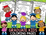 Editable 2024 Graduation Kids Coloring Pages - The Crayon Crowd
