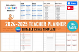 Editable 2024-2025 Teacher Planner