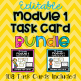 Editable 5th Grade Math Module 1 Task Card Bundle | Digita