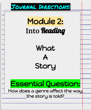 Preview of Editable 5th Grade Module 2 Journal Entries