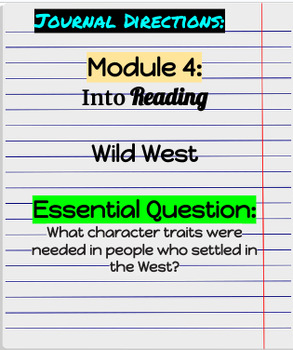 Preview of Editable 5th grade Module 4 HMH Journal Entries