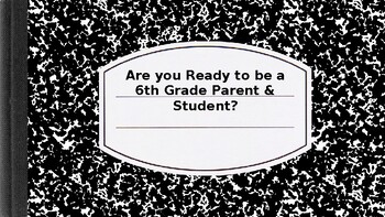 Preview of Editable 5th grade parent- Middle School Information Night slides