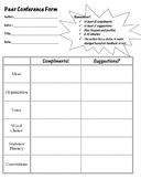 Editable 6 Traits Peer Conference Form