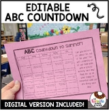 Editable ABC Countdown to Summer Calendar - Distance Learn