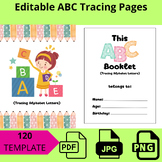 Editable ABC Tracing Pages printable pdf png jpg