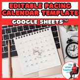 Editable Academic Pacing Calendar with Bonus Planning Templates