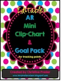 Editable Accelerated Reader Mini Clip-Chart and Goal Pack 