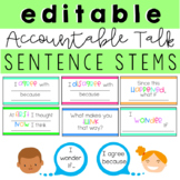 Editable Accountable Talk Sentence Stems