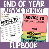 Editable Advice to Next Year's Students End of the Year Wr