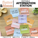 Editable Affirmation Station for Building Classroom Commun
