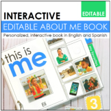 Editable All About Me Book- English and Spanish
