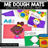 Editable All About Me Name Dough Mats Back to School First