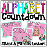 Editable Alphabet Countdown to Summer | End of Year Slides