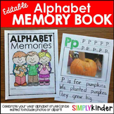 Alphabet Memory Book, Kindergarten Memory Book