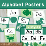 Editable Alphabet Posters - Jungle Plant Theme Classroom D
