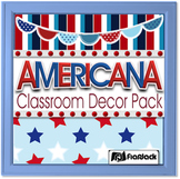 Editable Americana Classroom Decor Bundle
