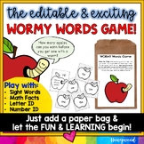 Editable Apple Game : for Sight Words , Letters , Math Fac