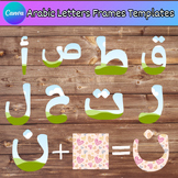Editable Arabic Letters Canva Frames Template