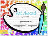 Editable Art Award- Google Slide