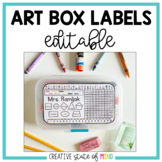 Editable Art Box Labels