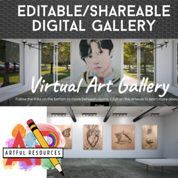 Preview of Editable Art Gallery | Virtual Gallery | Linkable | Shareable