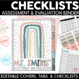 Editable Assessment & Evaluation Tacking Sheets | Student 