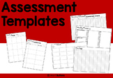 Editable Assessment Templates