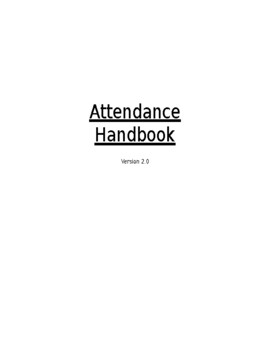Preview of Attendance Handbook: Elementary Truancy Prevention Plan(Editable resource)