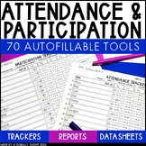 Editable Attendance Trackers and Class Participation Track