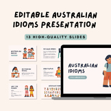 Editable Australian Idioms Presentation Canva Template