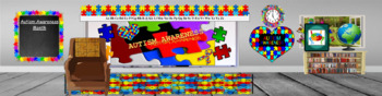 Preview of Editable Autism Awareness Month BANNER | Google Classroom