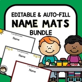 Editable Auto-Fill Name Mats BUNDLE for the Year, Preschoo