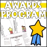 Editable Awards Ceremony Program Template