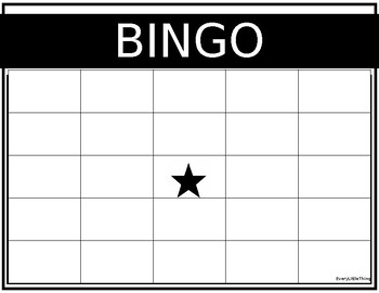 Editable BINGO card for Educational Games in the Classroom by ...