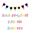 Editable Back-to-School Banner Freebie!