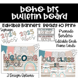 Editable Back to School Boho Bulletin Board Style 2 | Boho