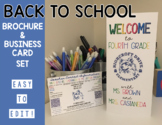Editable Back to School Brochure and Business Card