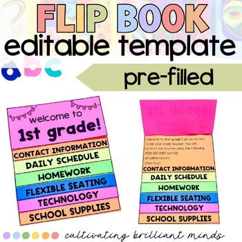 Parent Flip book Handbook (Editable) - A Spoonful of Learning