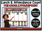 Editable Back to School Lunch Count and Attendance for Goo