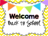 Editable Back to School (Open House) Slideshow