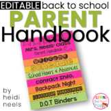 Editable Parent Handbook Flipbook