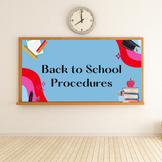 Editable Back to School Procedures PowerPoint and Google Slides
