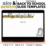 Editable Back to School Slide Templates for Open House or 