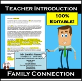 Editable Back to School Student and Family Introduction Letter