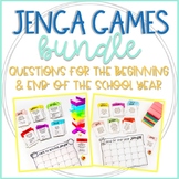 Editable Back to School and End of the Year Jenga Games Bundle